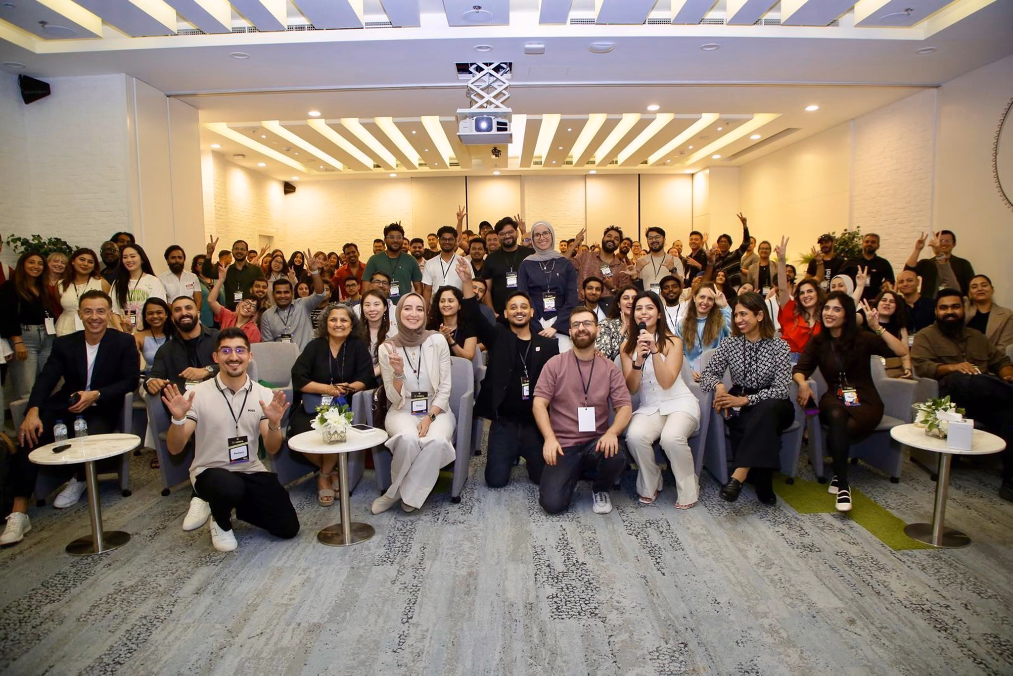 The design community, group photo at the DDX conference